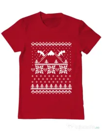 Tricou ADLER barbat Ski time Rosu