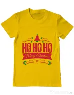 Tricou ADLER barbat Ho ho ho Merry Christmas Galben