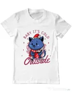 Tricou ADLER barbat Its cold outside Alb