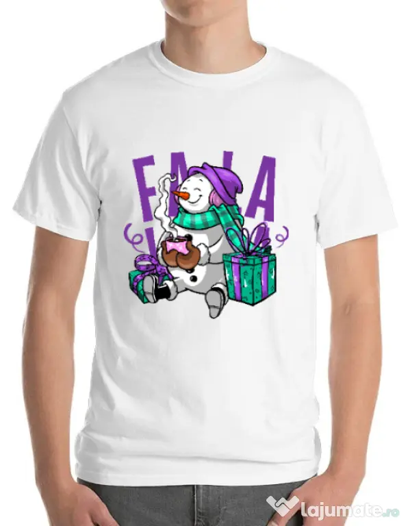 Tricou ADLER barbat Christmas Carol Alb