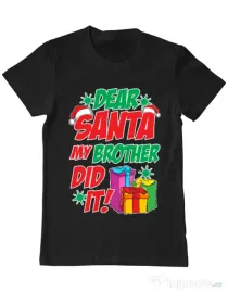 Tricou ADLER barbat My brother did it Negru