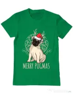 Tricou ADLER barbat Merry pugmas Verde mediu