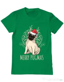 Tricou ADLER barbat Merry pugmas Verde mediu