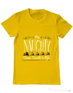 Tricou ADLER barbat Be naughty Galben