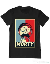 Tricou ADLER barbat Morty Negru