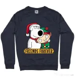 Bluza ADLER barbat Friends forever Denim inchis
