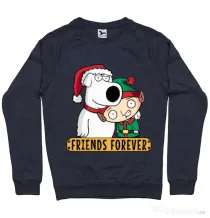 Bluza ADLER barbat Friends forever Denim inchis