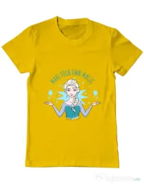 Tricou ADLER barbat Make your own magic Galben