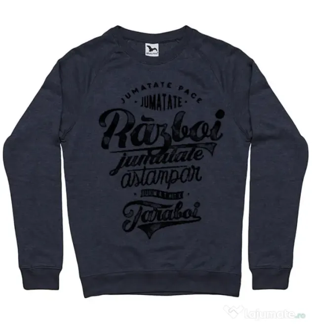 Bluza ADLER barbat Pace si razboi Denim inchis