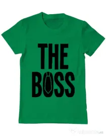 Tricou ADLER barbat The boss Verde mediu