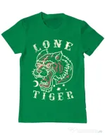 Tricou ADLER barbat Lone tiger Verde mediu