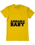Tricou ADLER barbat Adorable baby Galben