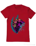 Tricou ADLER barbat Helmet Rosu