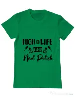 Tricou ADLER barbat High on life Verde mediu