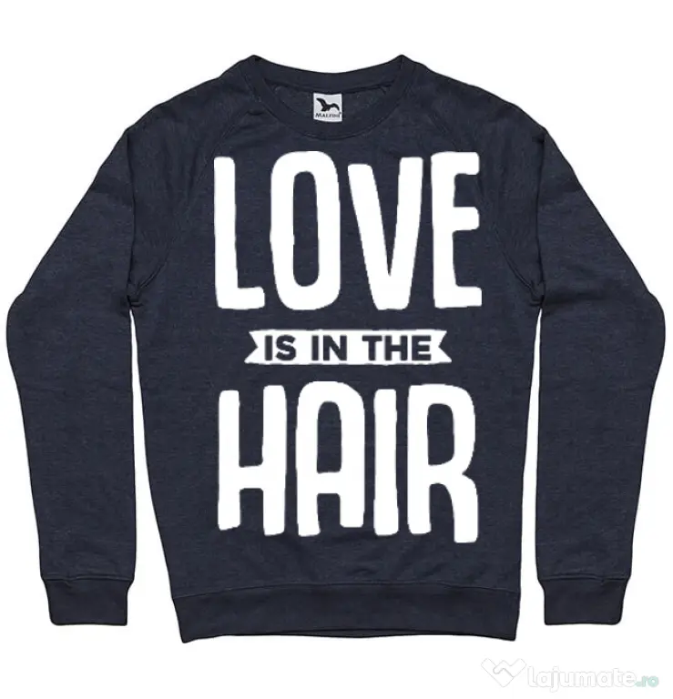 Bluza ADLER barbat Love is in the hair Denim inchis
