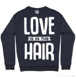 Bluza ADLER barbat Love is in the hair Denim inchis