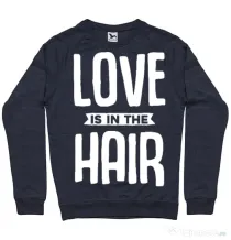 Bluza ADLER barbat Love is in the hair Denim inchis