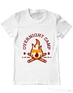 Tricou ADLER barbat Overnight camp Alb