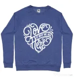 Bluza ADLER barbat Love Albastru melanj