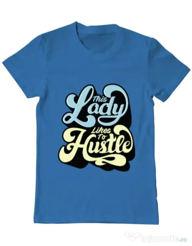 Tricou ADLER barbat This lady Albastru azuriu