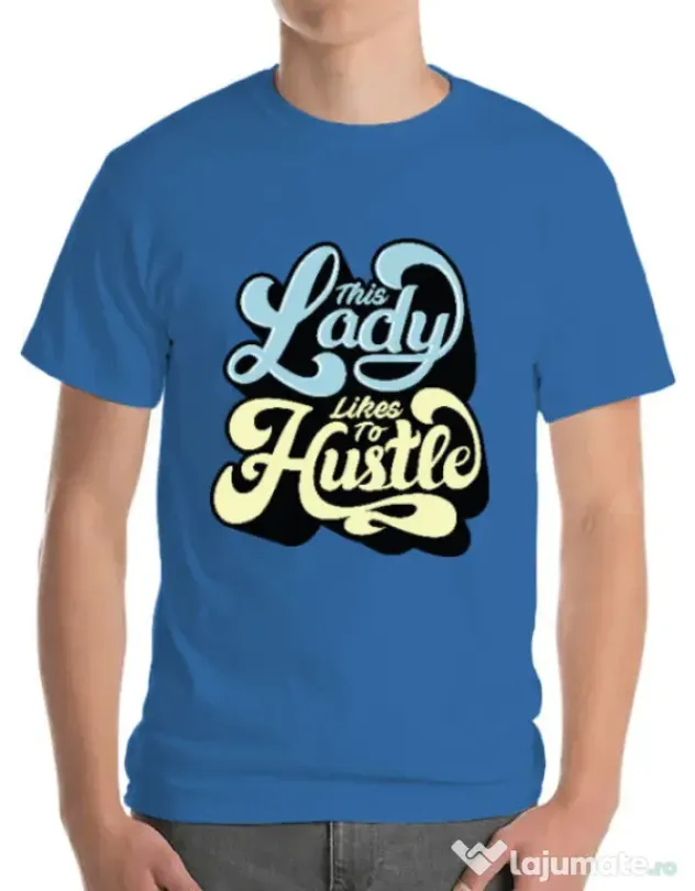 Tricou ADLER barbat This lady Albastru azuriu