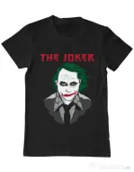 Tricou ADLER barbat The joker Negru