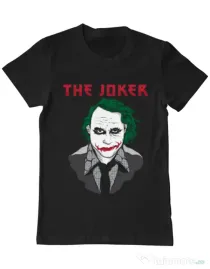 Tricou ADLER barbat The joker Negru