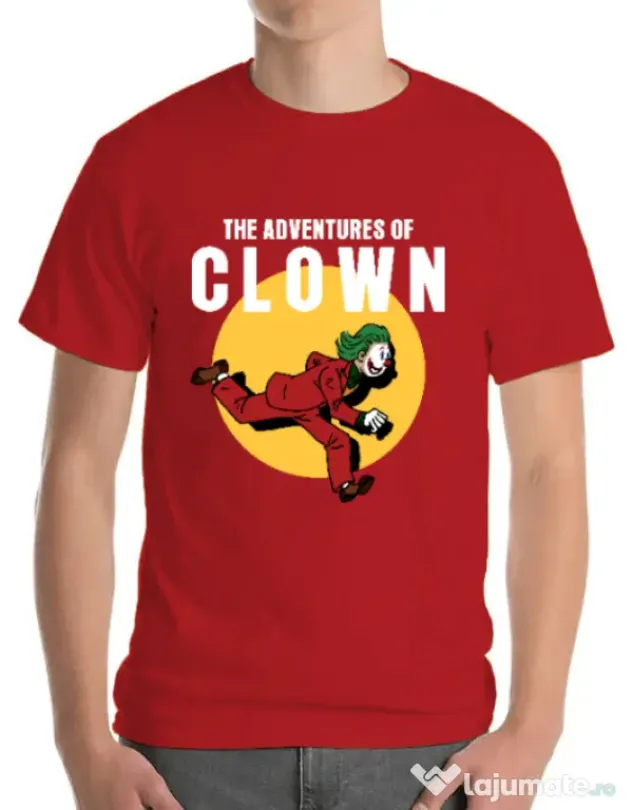 Tricou ADLER barbat Clown adventures Rosu