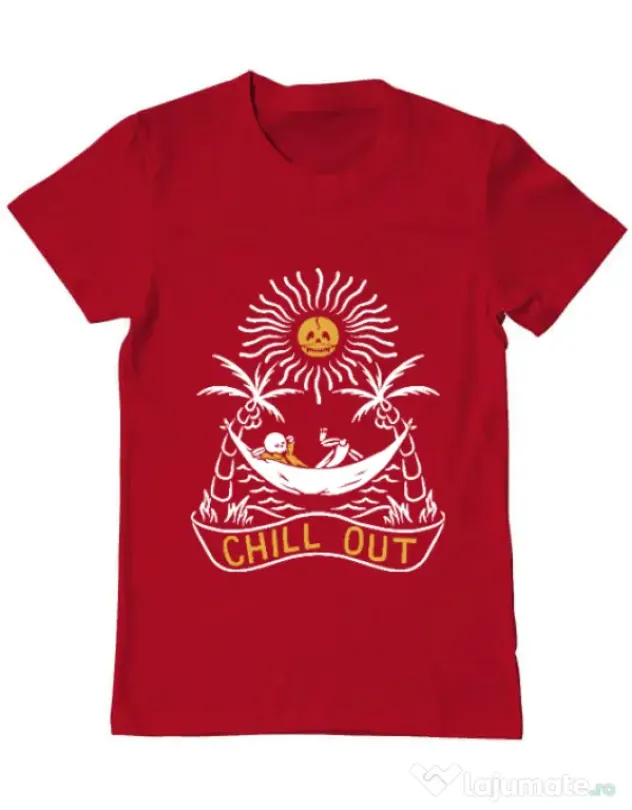 Tricou ADLER barbat Chill out Rosu