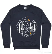 Bluza ADLER barbat Night camping Denim inchis