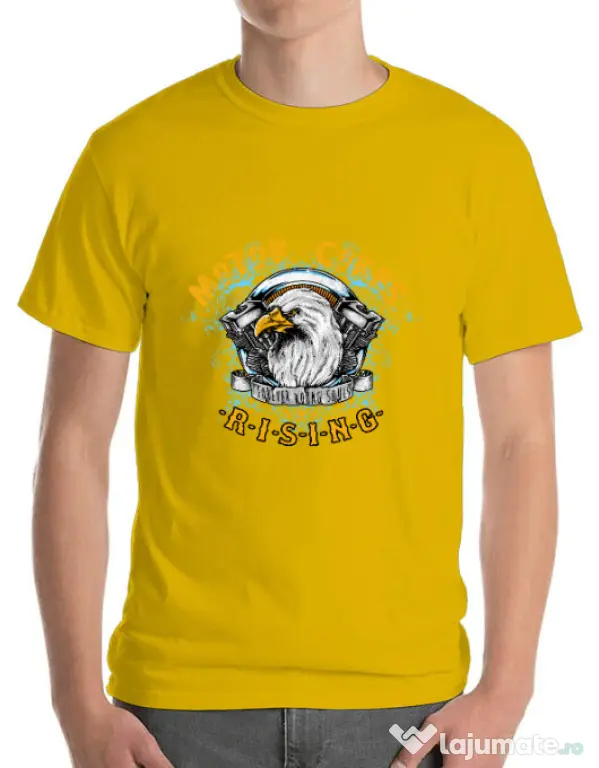Tricou ADLER barbat Eagle Galben