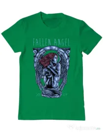 Tricou ADLER barbat Fallen angel Verde mediu