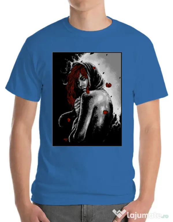 Tricou ADLER barbat Solitude Albastru azuriu