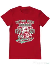 Tricou ADLER barbat Cotton wood Rosu
