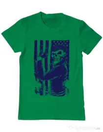 Tricou ADLER barbat Motorist Verde mediu