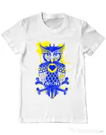 Tricou ADLER barbat Owl Alb