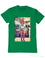 Tricou ADLER barbat Tiger head Verde mediu