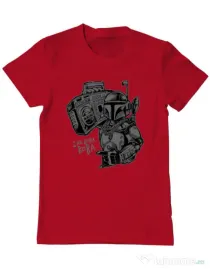 Tricou ADLER barbat Mr Boba Boba Rosu