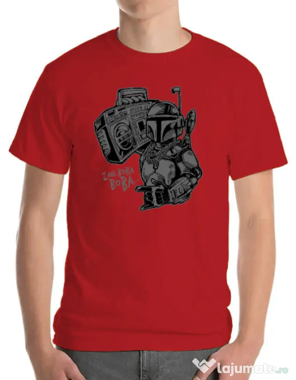 Tricou ADLER barbat Mr Boba Boba Rosu