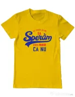 Tricou ADLER barbat Sa zicem ca da Galben