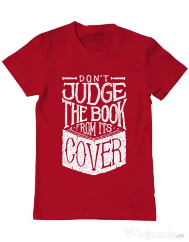 Tricou ADLER barbat Book cover Rosu