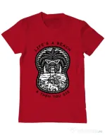 Tricou ADLER barbat Sunset chill Rosu
