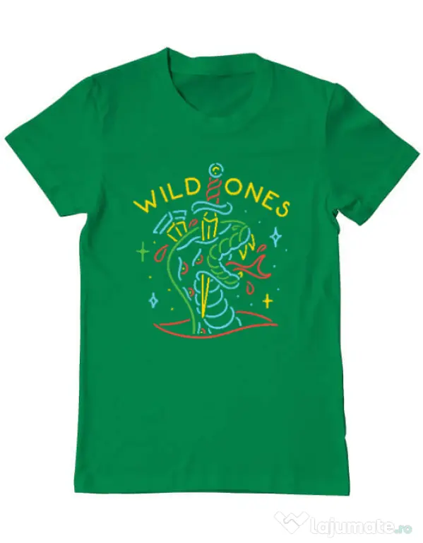 Tricou ADLER barbat Wild ones Verde mediu