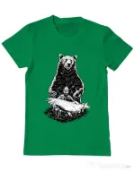 Tricou ADLER barbat Bearware Verde mediu