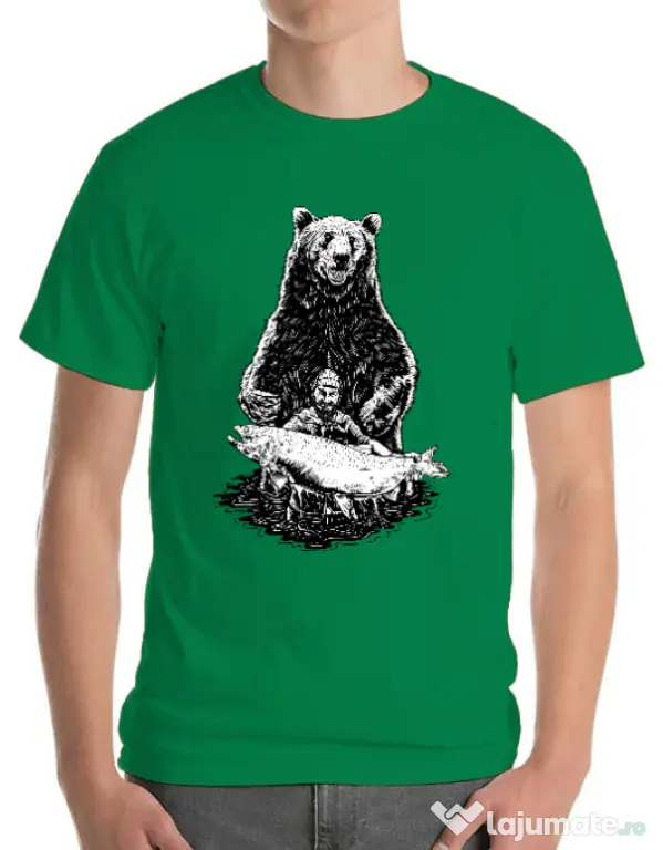 Tricou ADLER barbat Bearware Verde mediu