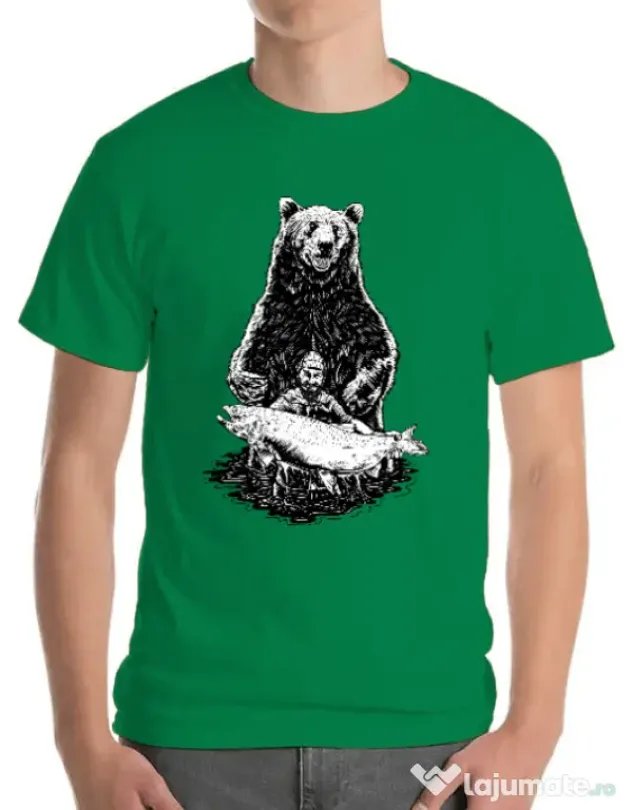 Tricou ADLER barbat Bearware Verde mediu