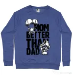 Bluza ADLER barbat Mom better than dad Albastru melanj