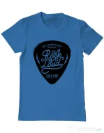 Tricou ADLER barbat Rock n loud Albastru azuriu