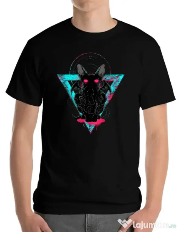 Tricou ADLER barbat Cathulhu Negru