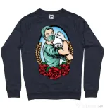 Bluza ADLER barbat Rockabilly Nurse Denim inchis